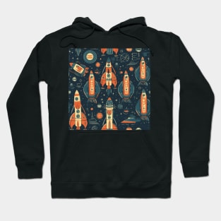 Rocket Pattern Hoodie